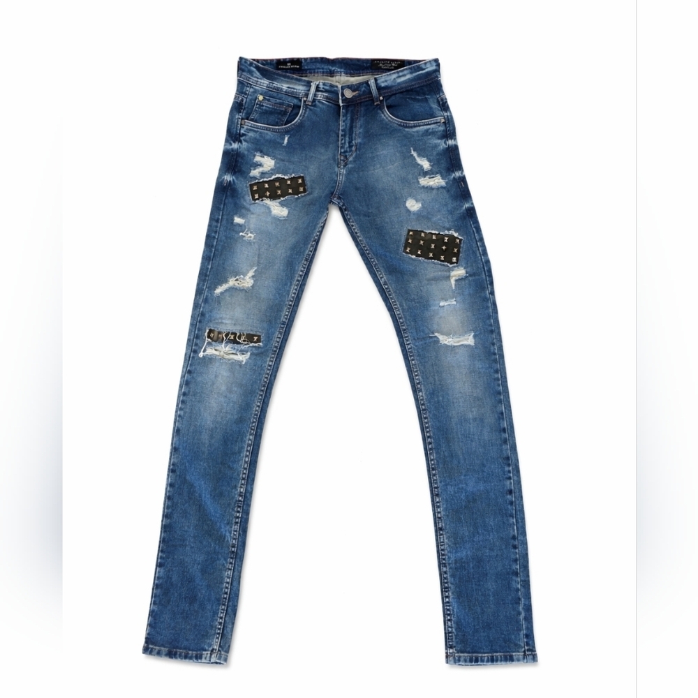 CLEAR OUT Phillip Plein Illegal Fight Club Distressed Jeans - 32- Retail $1044